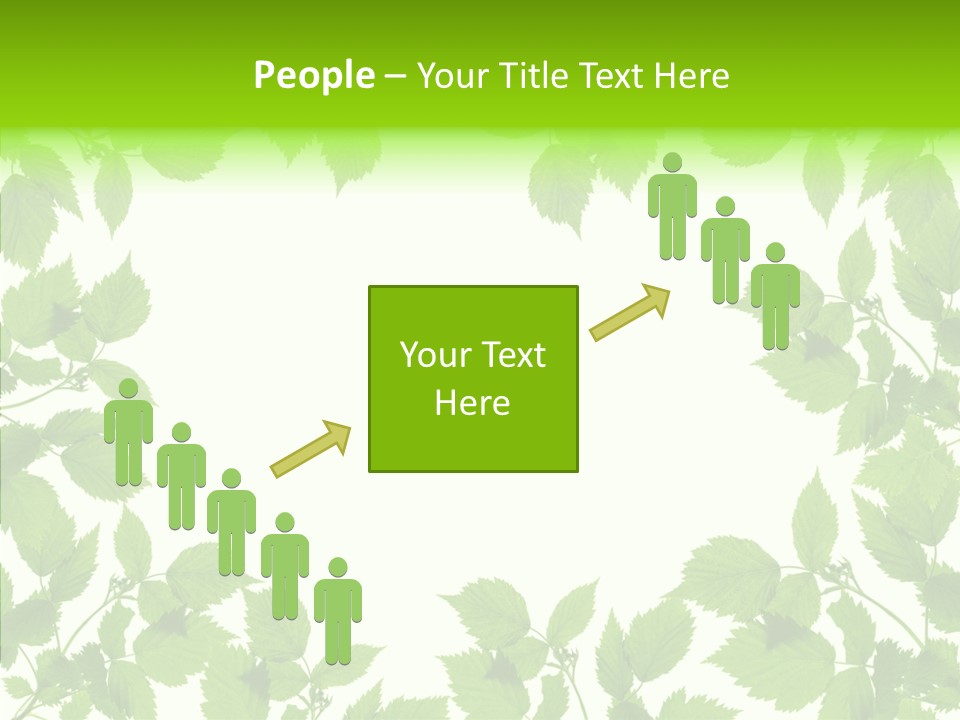 Decoration Branch Green PowerPoint Template