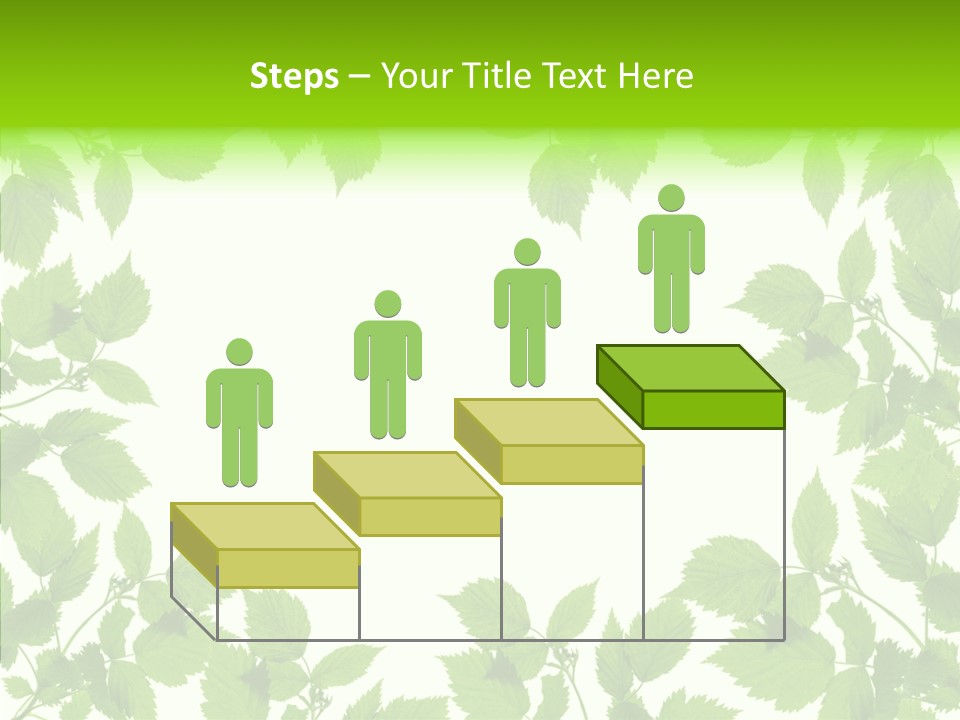 Decoration Branch Green PowerPoint Template
