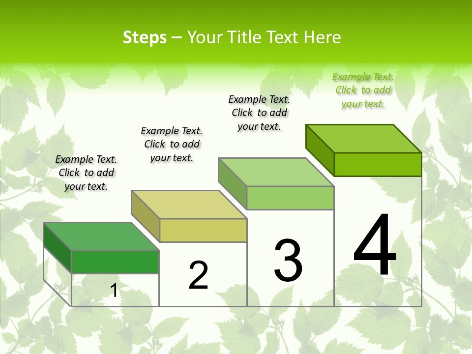 Decoration Branch Green PowerPoint Template