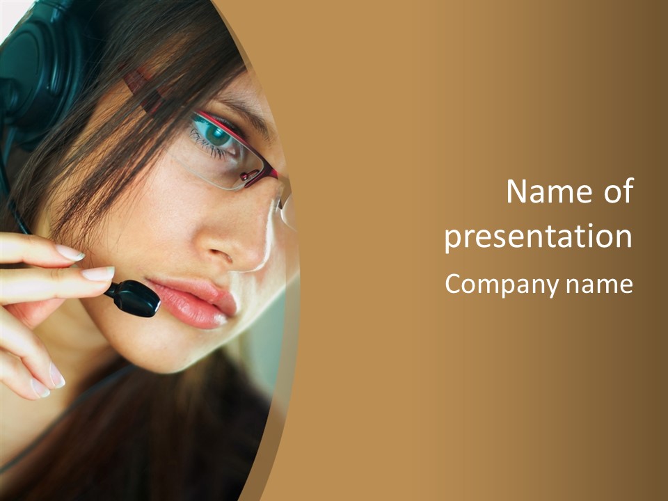 Call Online Young PowerPoint Template