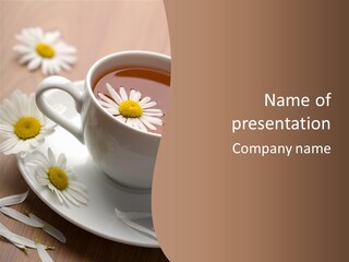 Morning Flower Leaf PowerPoint Template