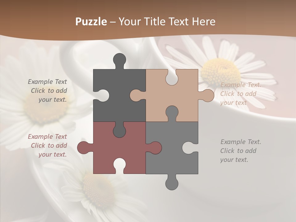 Morning Flower Leaf PowerPoint Template