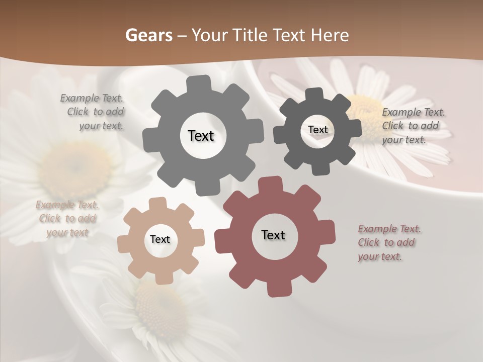 Morning Flower Leaf PowerPoint Template