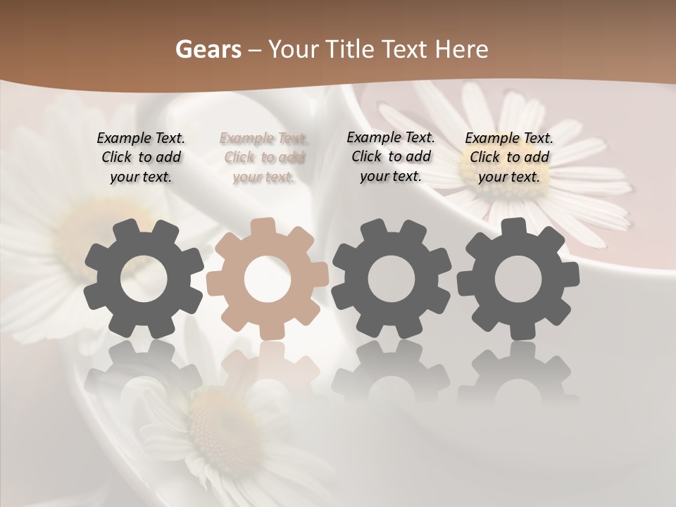 Morning Flower Leaf PowerPoint Template