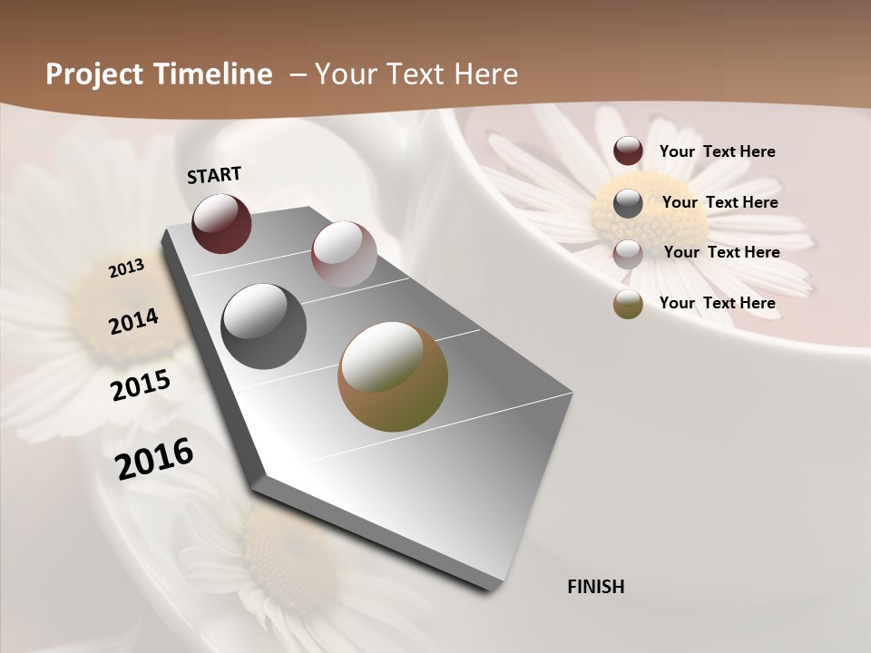 Morning Flower Leaf PowerPoint Template