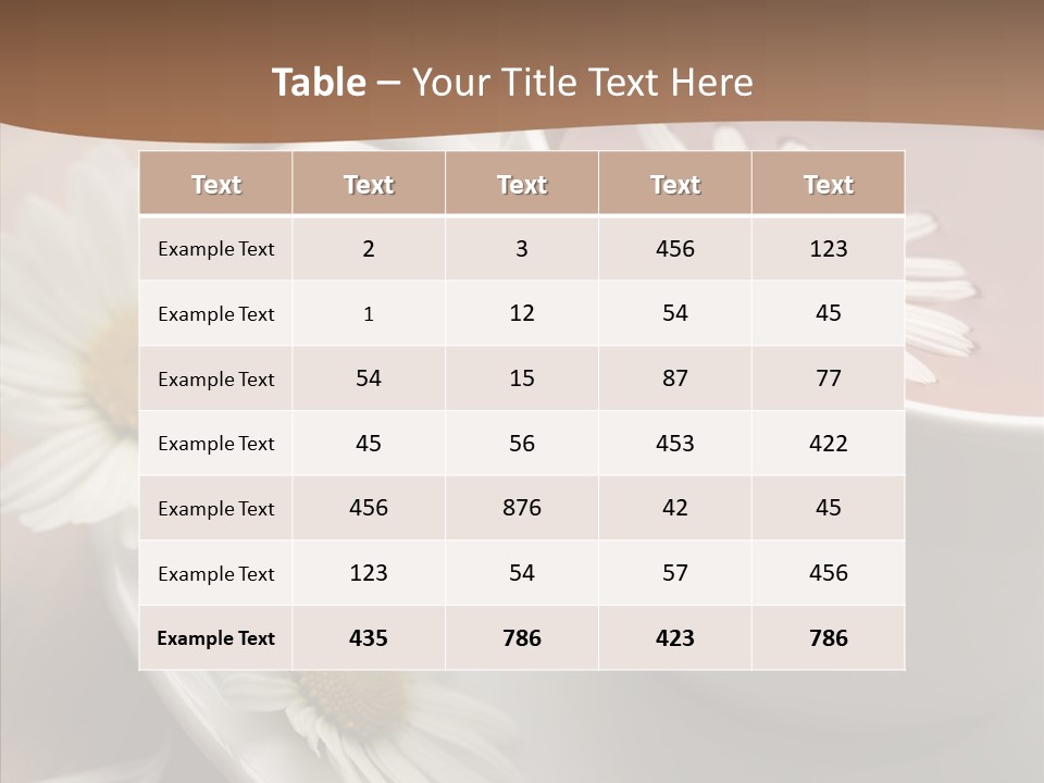 Morning Flower Leaf PowerPoint Template