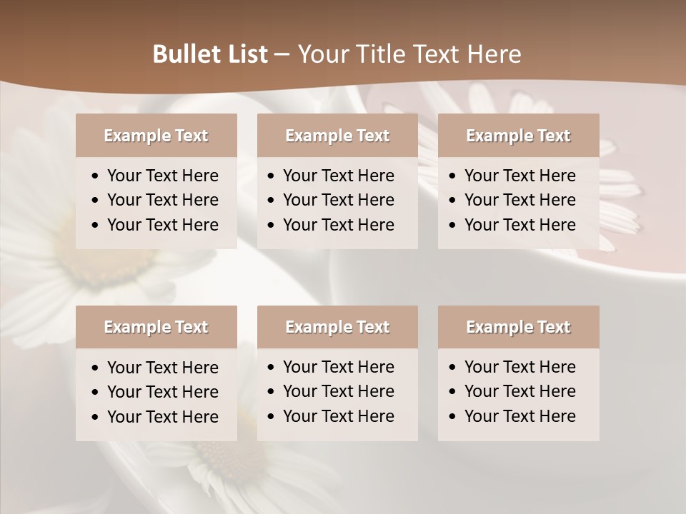 Morning Flower Leaf PowerPoint Template
