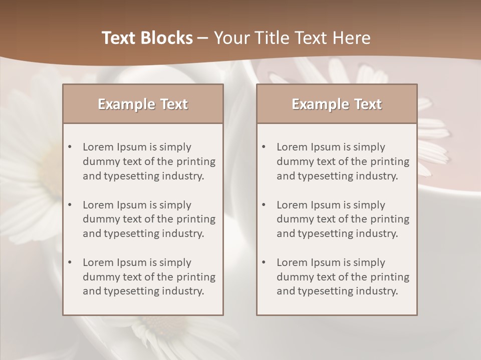 Morning Flower Leaf PowerPoint Template