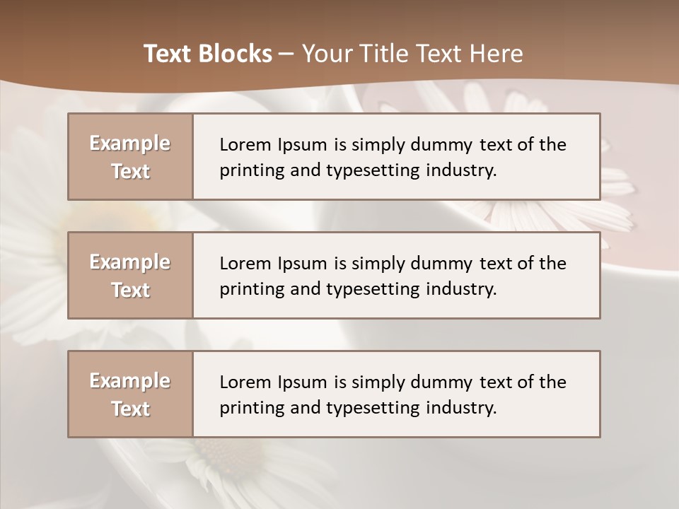 Morning Flower Leaf PowerPoint Template