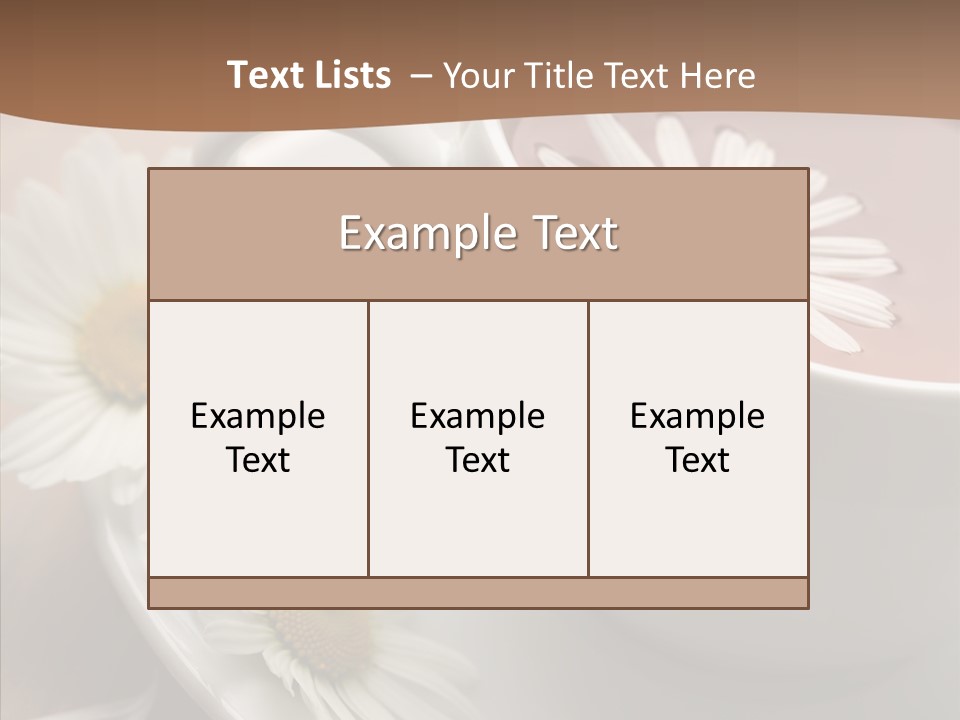 Morning Flower Leaf PowerPoint Template