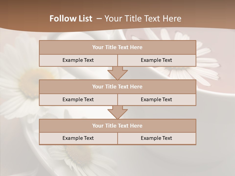 Morning Flower Leaf PowerPoint Template