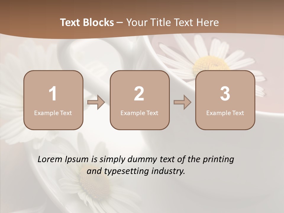 Morning Flower Leaf PowerPoint Template