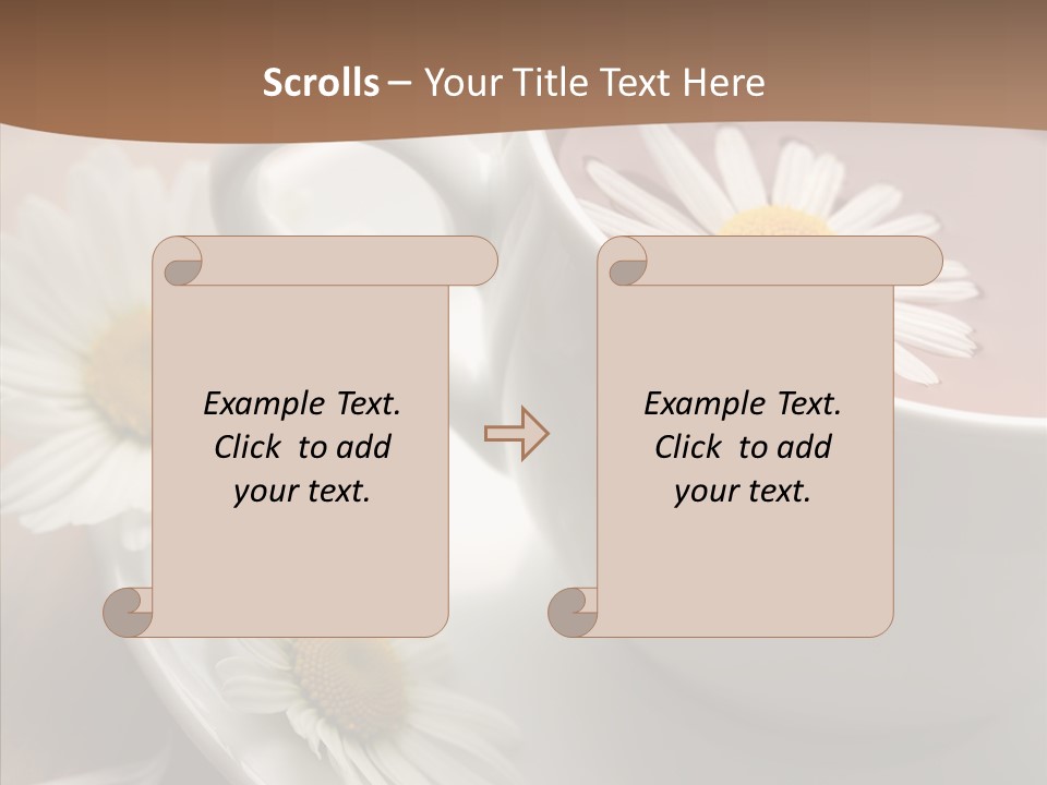 Morning Flower Leaf PowerPoint Template