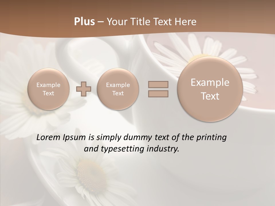 Morning Flower Leaf PowerPoint Template