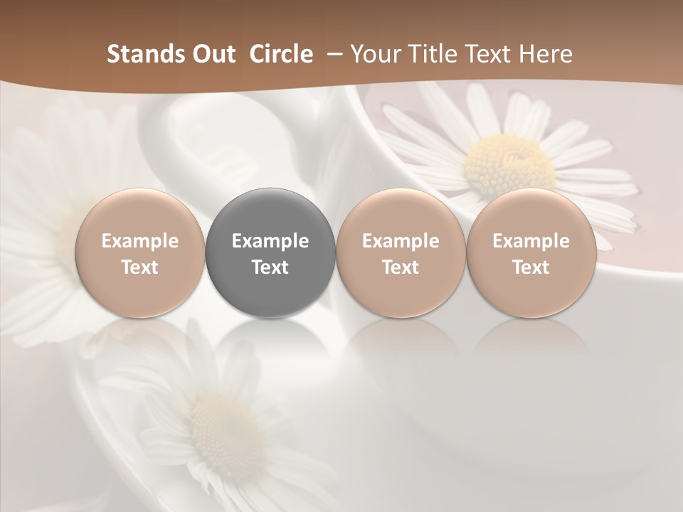 Morning Flower Leaf PowerPoint Template