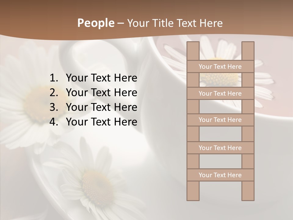Morning Flower Leaf PowerPoint Template