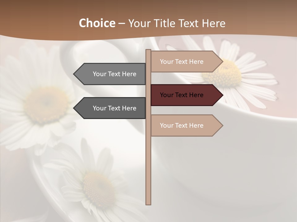 Morning Flower Leaf PowerPoint Template