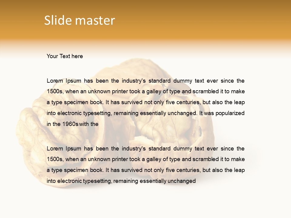Nutty Taste Macro PowerPoint Template