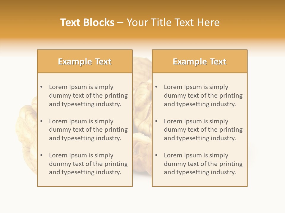 Nutty Taste Macro PowerPoint Template