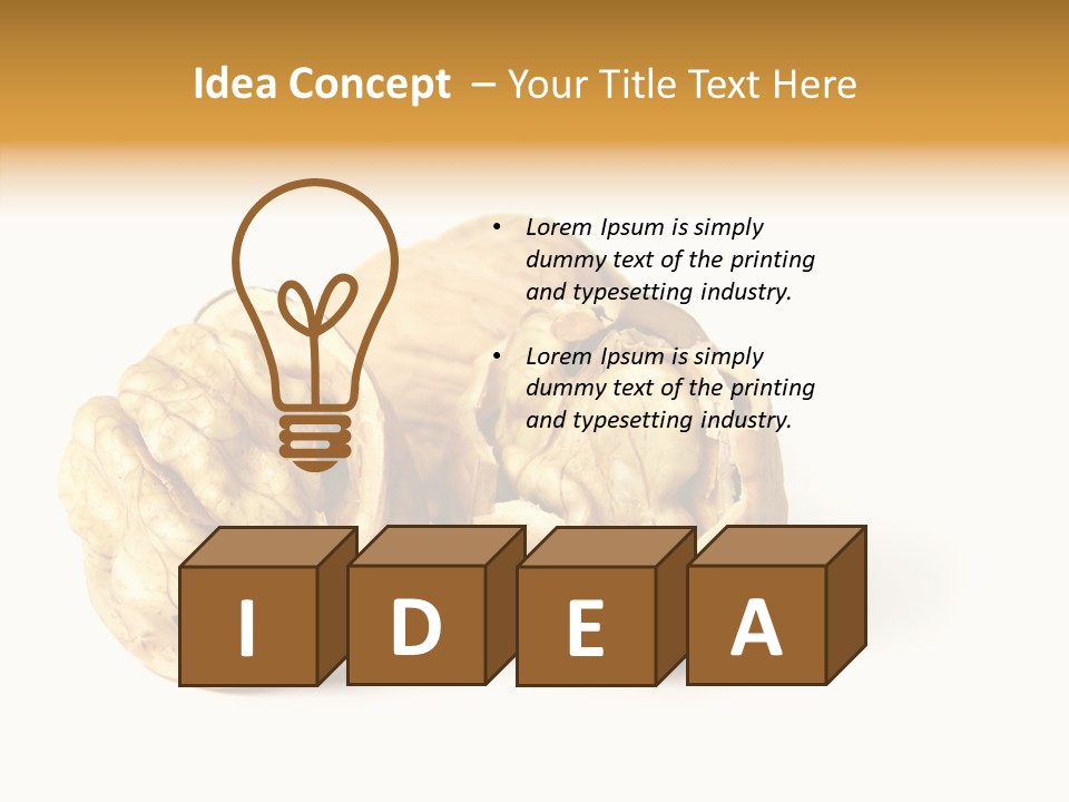 Nutty Taste Macro PowerPoint Template