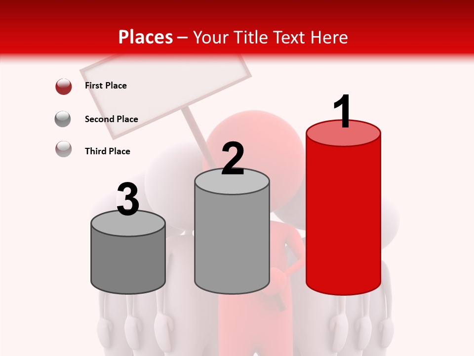 Empty Blackboard Three Dimensional PowerPoint Template