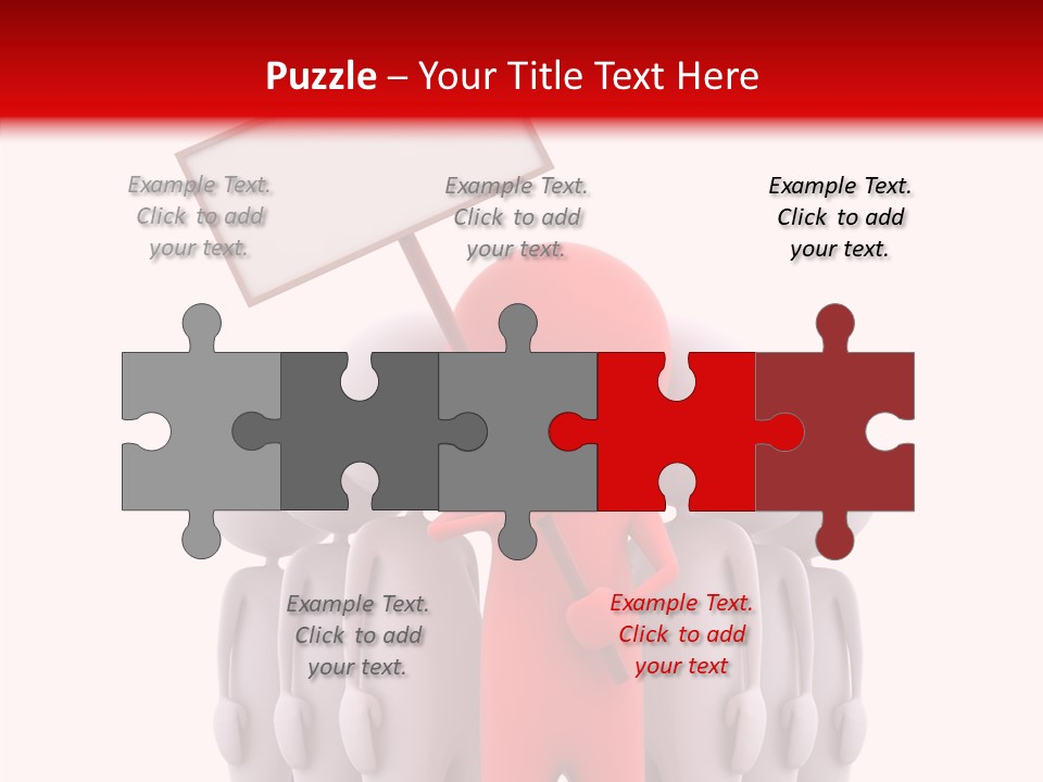 Empty Blackboard Three Dimensional PowerPoint Template