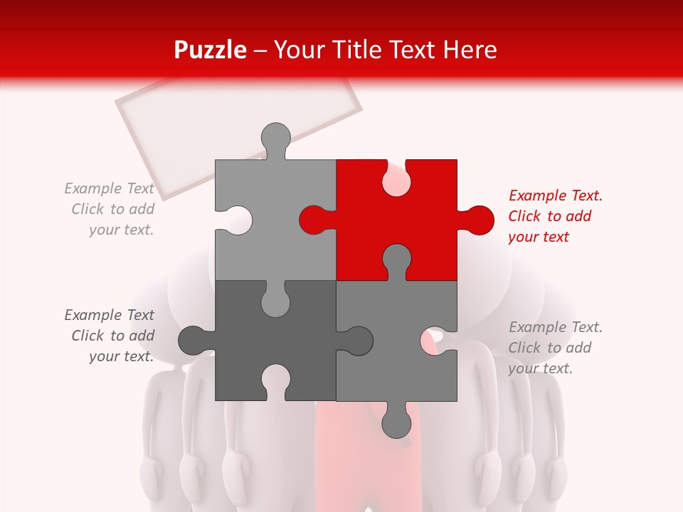 Empty Blackboard Three Dimensional PowerPoint Template