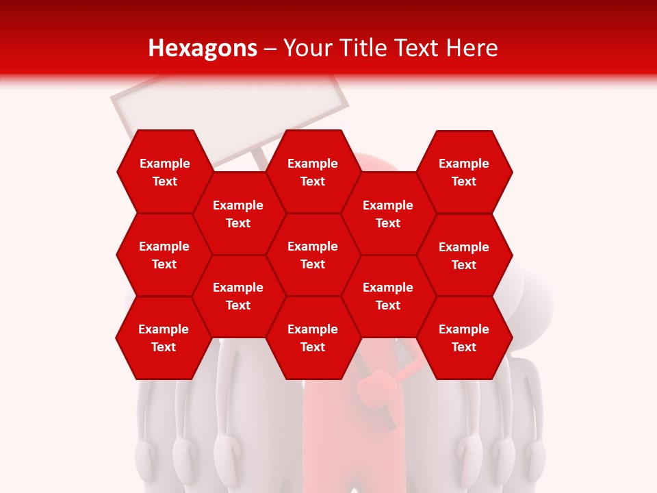 Empty Blackboard Three Dimensional PowerPoint Template