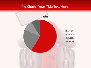 Empty Blackboard Three Dimensional PowerPoint Template