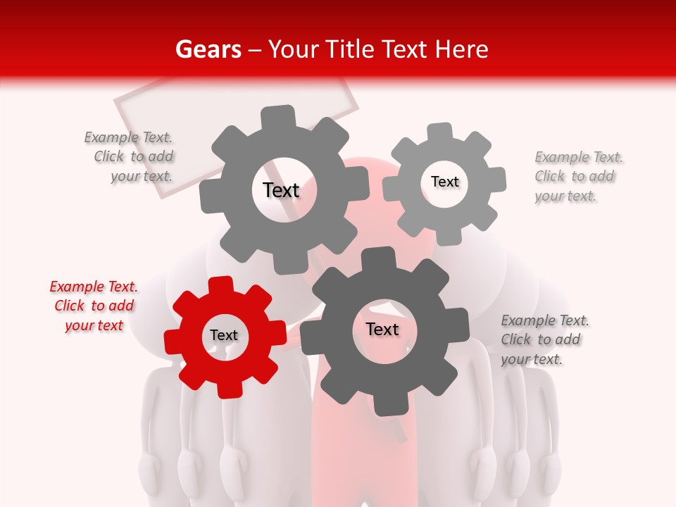 Empty Blackboard Three Dimensional PowerPoint Template