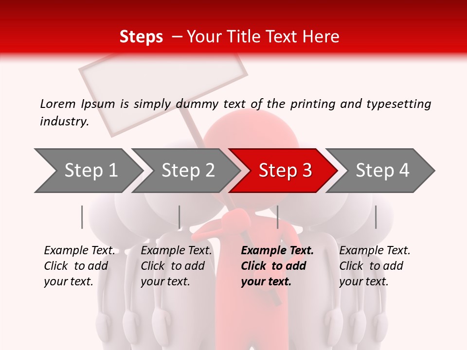 Empty Blackboard Three Dimensional PowerPoint Template