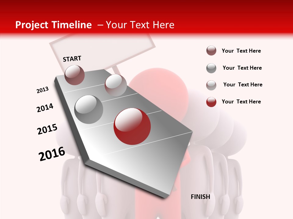 Empty Blackboard Three Dimensional PowerPoint Template