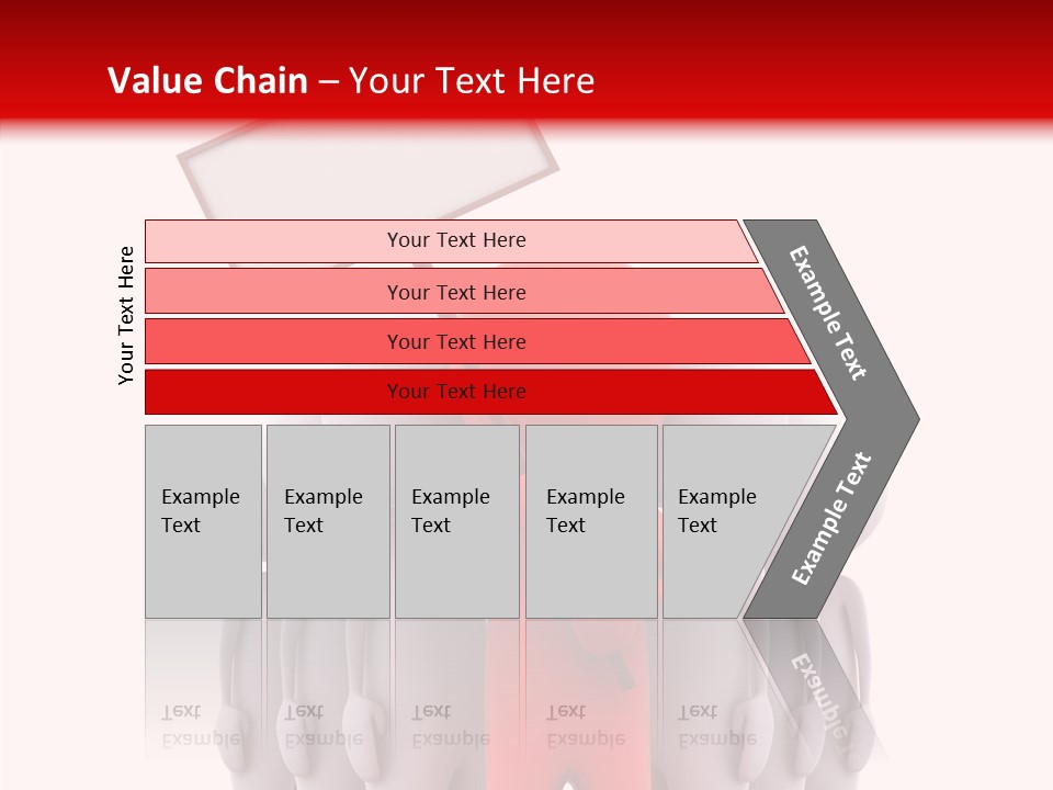 Empty Blackboard Three Dimensional PowerPoint Template