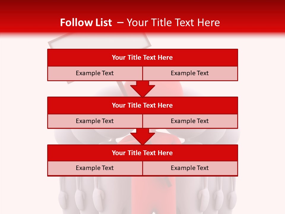 Empty Blackboard Three Dimensional PowerPoint Template