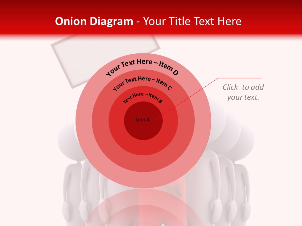 Empty Blackboard Three Dimensional PowerPoint Template