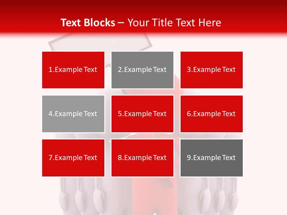 Empty Blackboard Three Dimensional PowerPoint Template