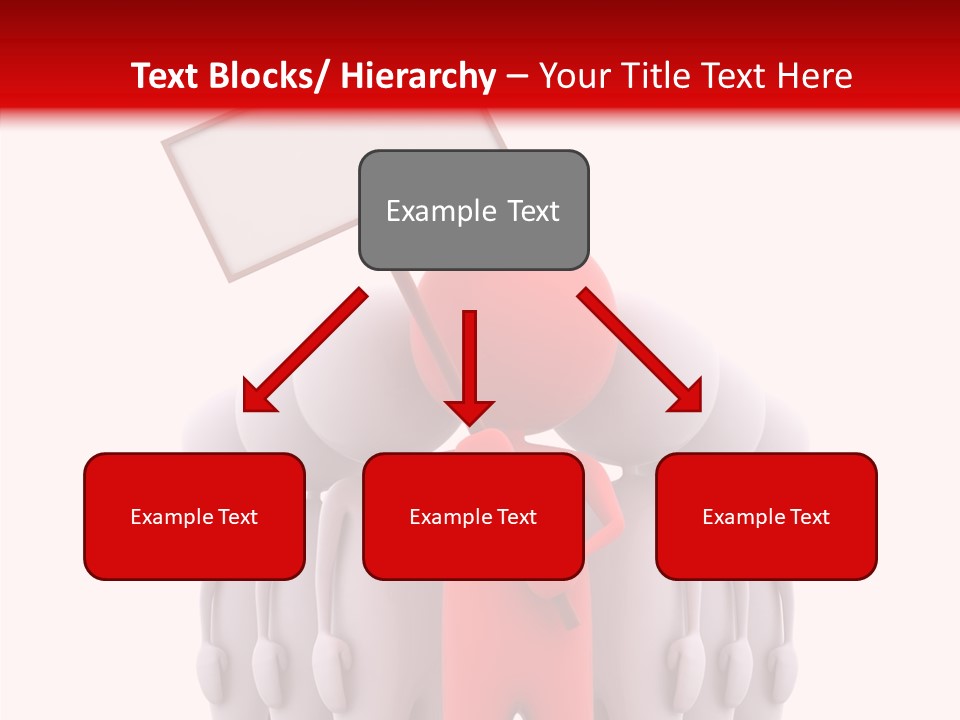 Empty Blackboard Three Dimensional PowerPoint Template