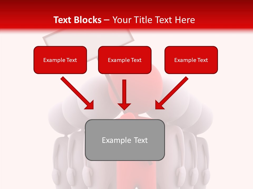 Empty Blackboard Three Dimensional PowerPoint Template