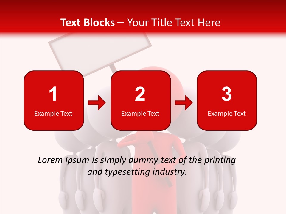 Empty Blackboard Three Dimensional PowerPoint Template