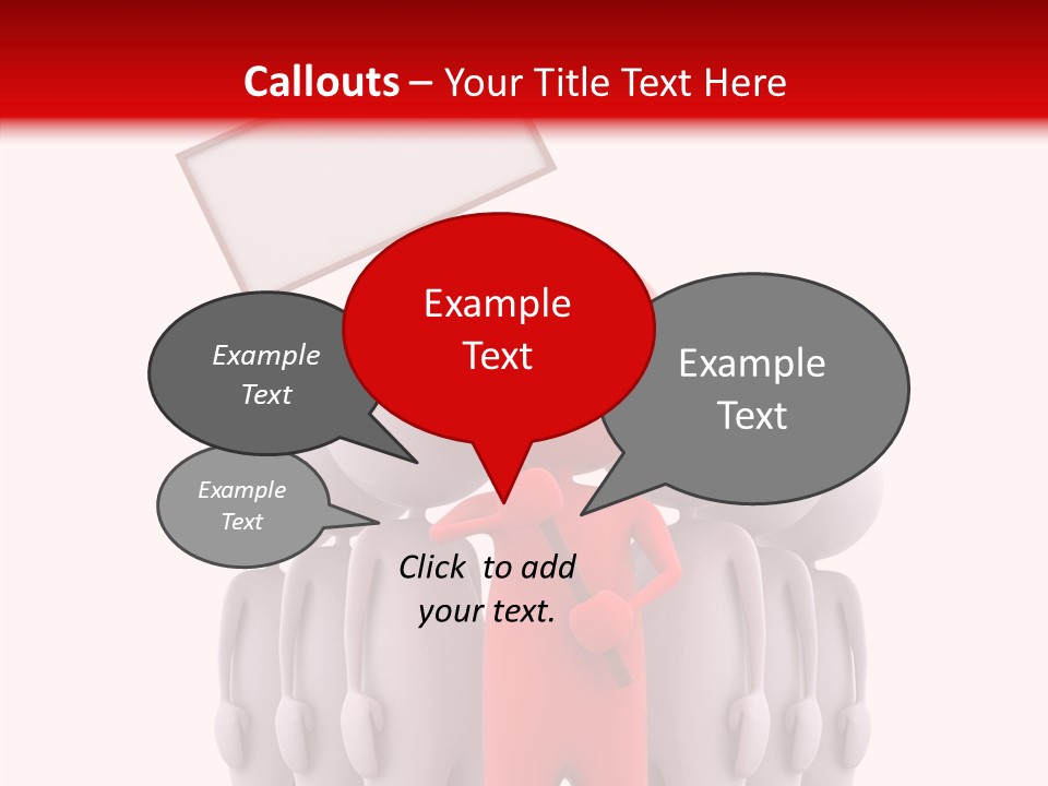 Empty Blackboard Three Dimensional PowerPoint Template