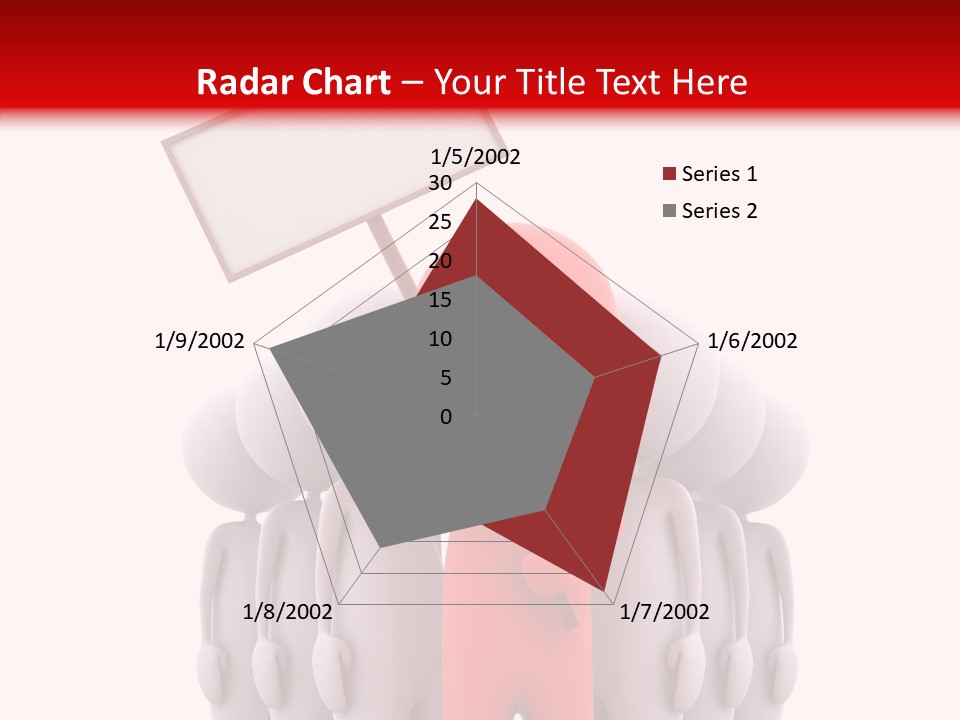 Empty Blackboard Three Dimensional PowerPoint Template