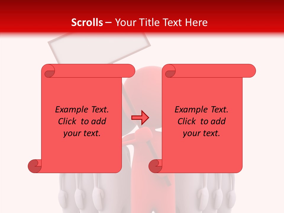 Empty Blackboard Three Dimensional PowerPoint Template