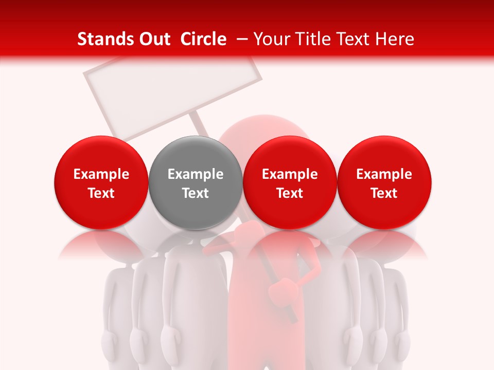 Empty Blackboard Three Dimensional PowerPoint Template