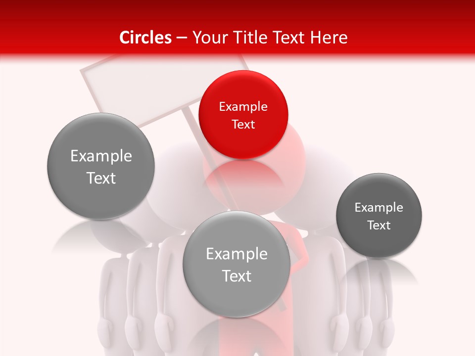 Empty Blackboard Three Dimensional PowerPoint Template