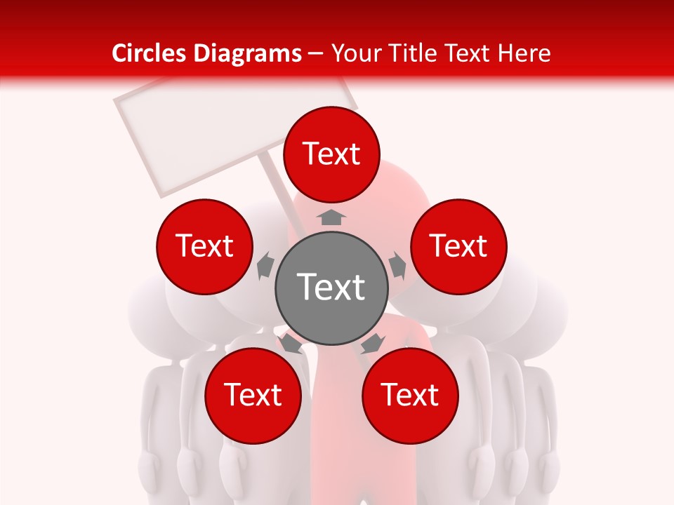 Empty Blackboard Three Dimensional PowerPoint Template