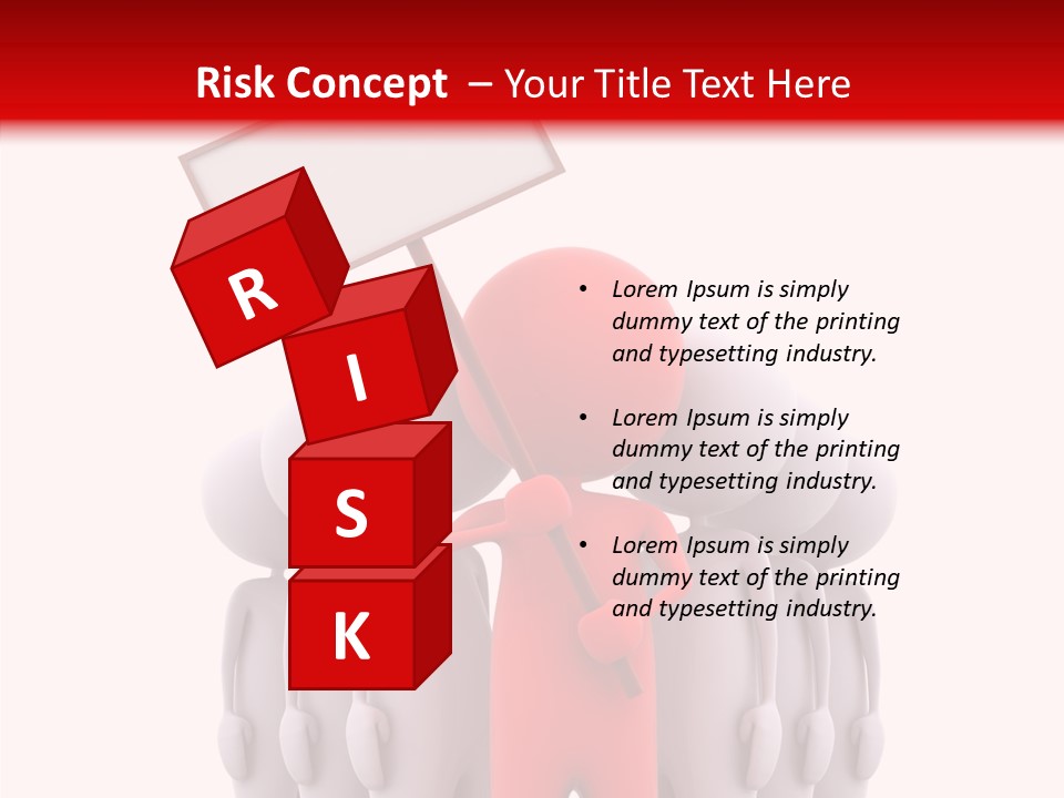 Empty Blackboard Three Dimensional PowerPoint Template