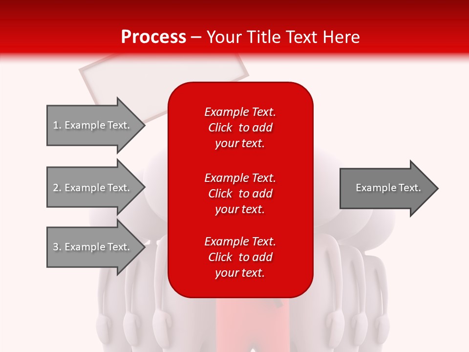 Empty Blackboard Three Dimensional PowerPoint Template
