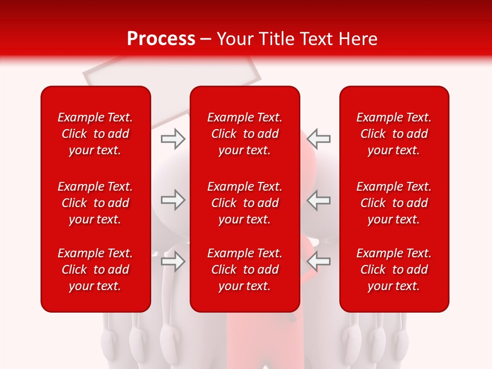 Empty Blackboard Three Dimensional PowerPoint Template