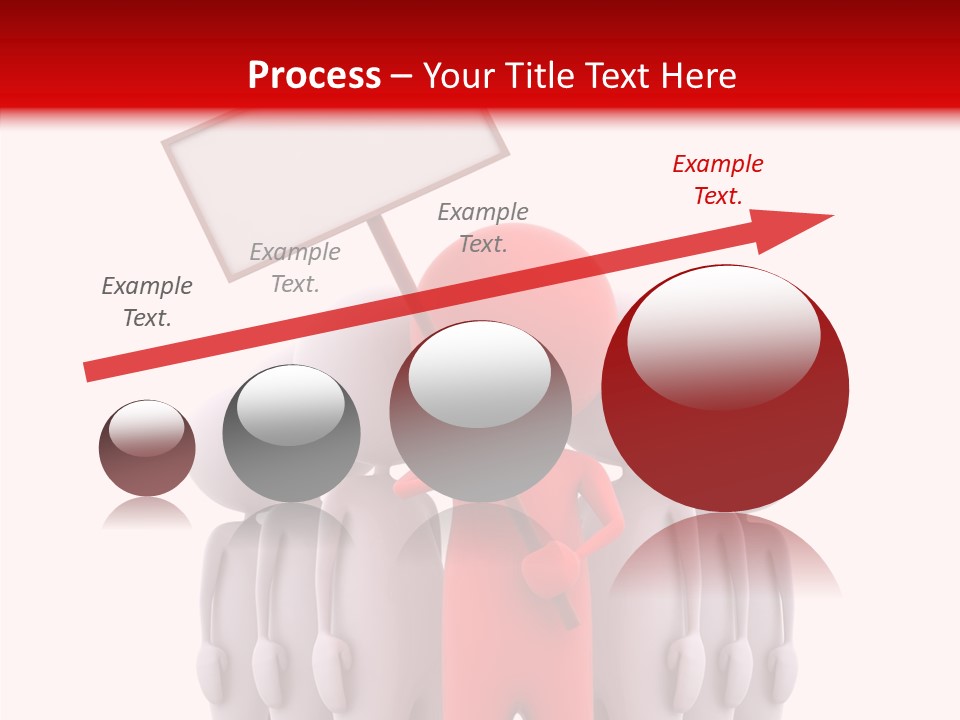 Empty Blackboard Three Dimensional PowerPoint Template