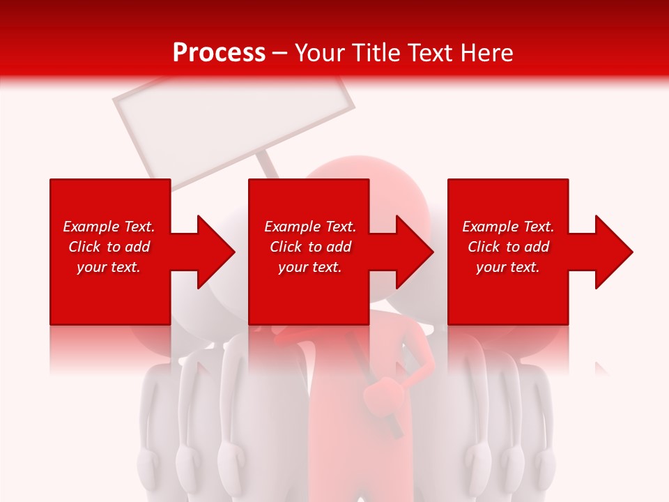 Empty Blackboard Three Dimensional PowerPoint Template